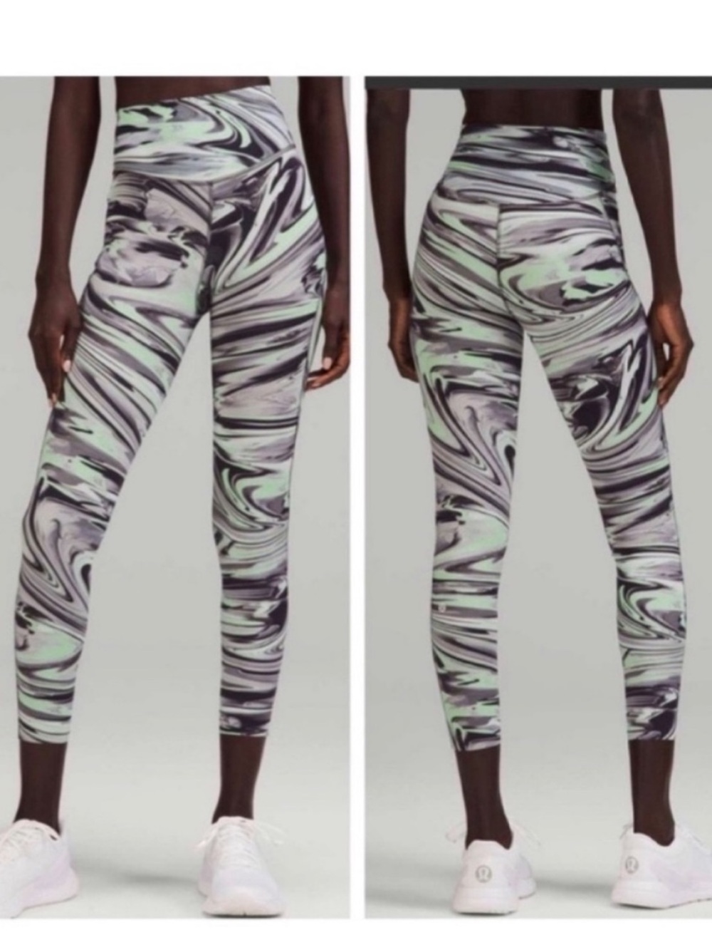 Lululemon Base Pace High-Rise Running Tight 25" in Paint Glide Warp Multi size 4